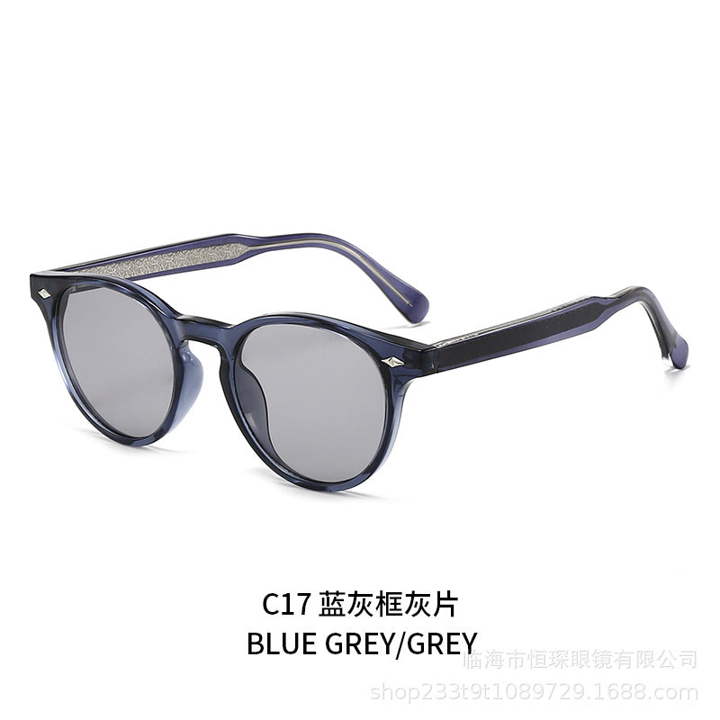 Women round sunglasses in stylish retro design Kalsten