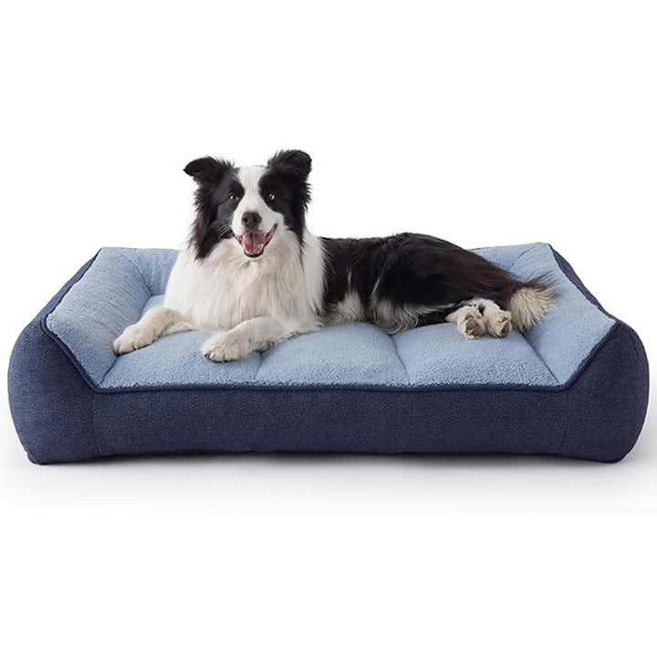 Orthopedic Plush Dog Lounge   Dog Bed