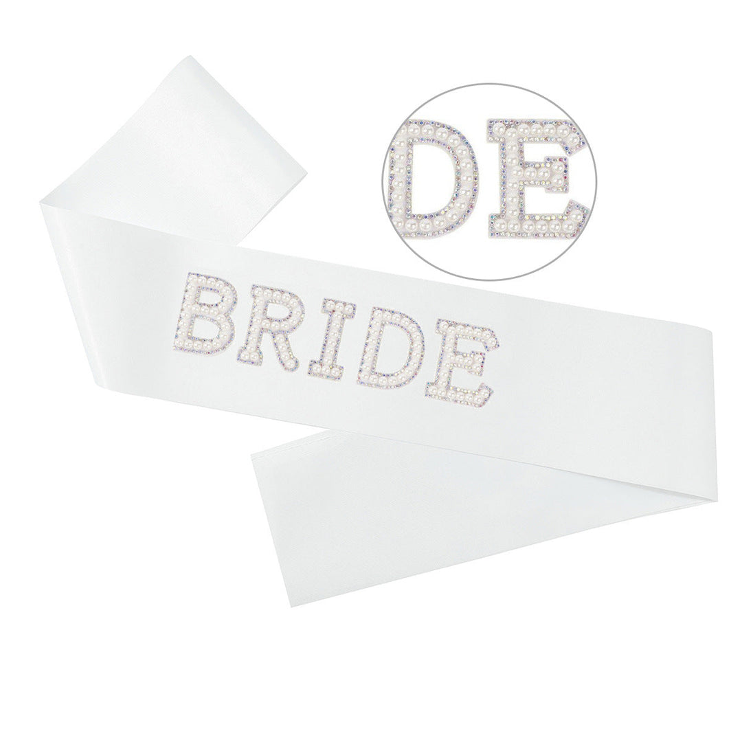 Women's Bridal Satin Ribbon with Sparkling Crystals Kalsten