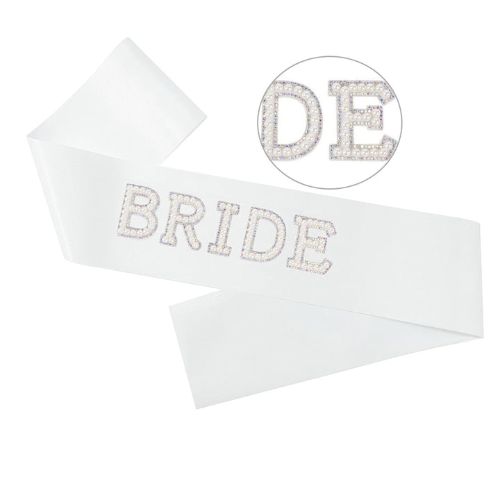 Women's Bridal Satin Ribbon with Sparkling Crystals Kalsten
