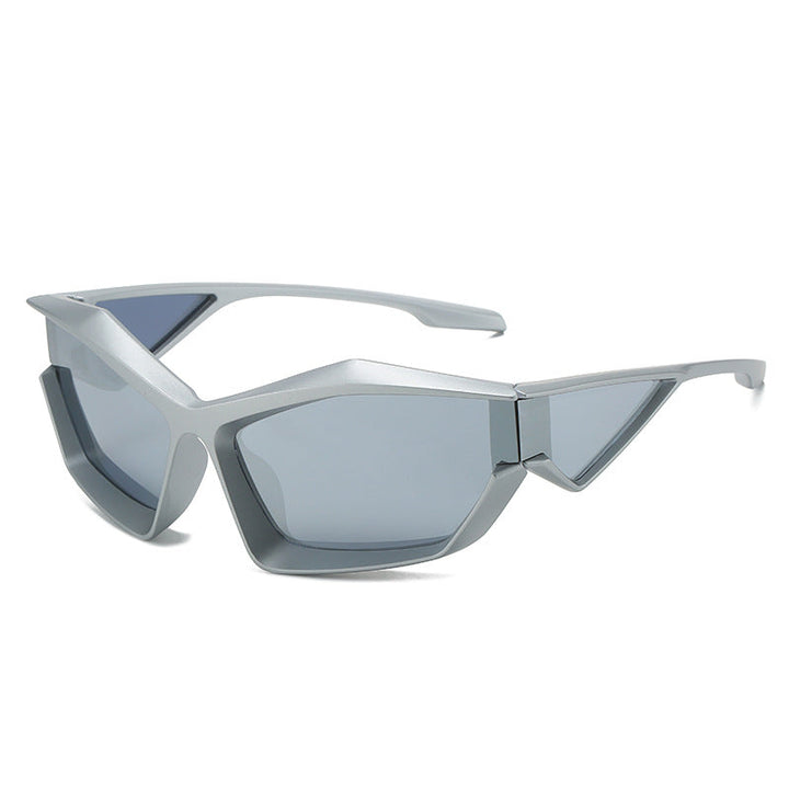 Women's sporty performance sunglasses with modern geometry frame Kalsten