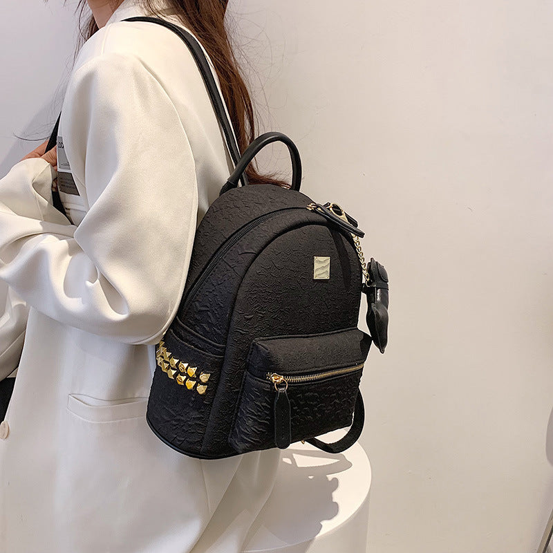 Textured Mini Backpack Kalsten