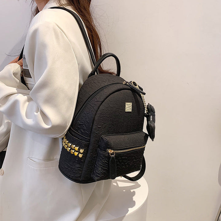 Textured Mini Backpack Kalsten