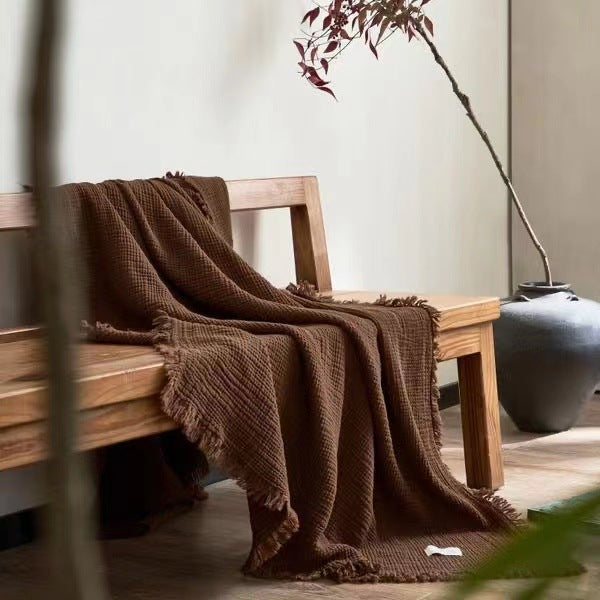 Women's cozy waffle textured blanket Kalsten