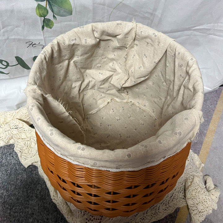 Women High-Quality Storage Basket with Padded Lid Kalsten