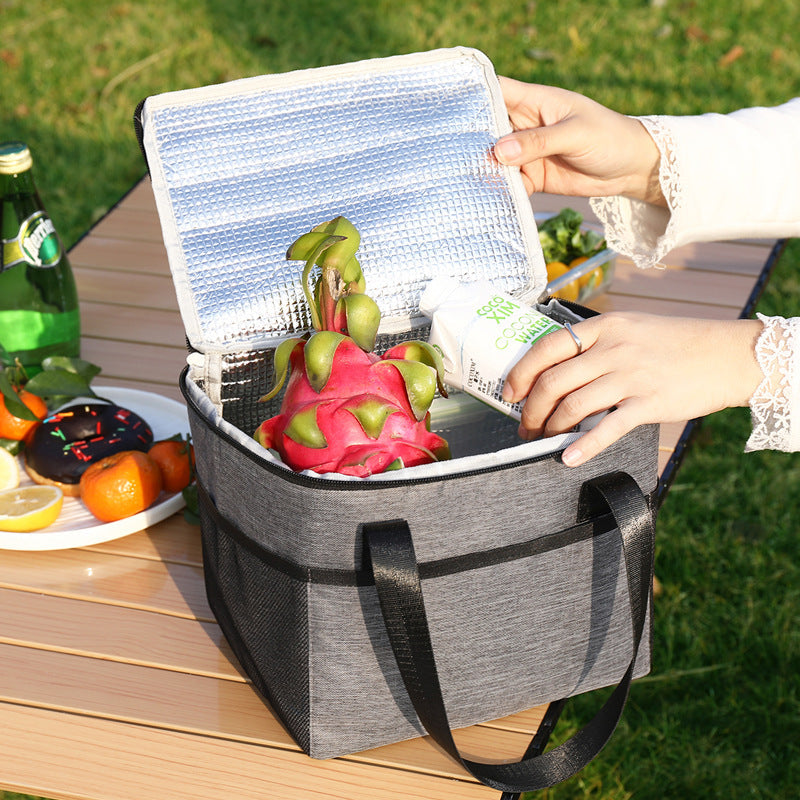 Insulated cooler bag with double-protected zipper Kalsten