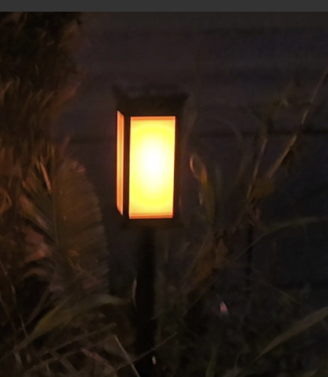 LED Garden Stake Lantern With Frosted Acrylic Panel And Weatherproof Metal Frame Kalsten