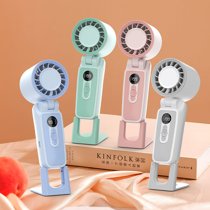 Women Portable Mini High-Performance Fan with Digital Control Kalsten