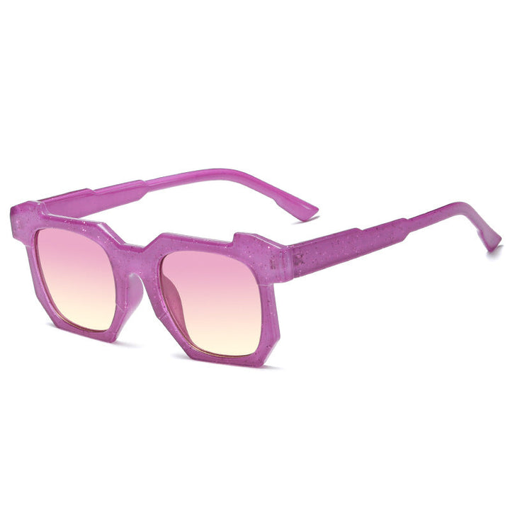 Ladies geometric sunglasses with striking, high-quality plastic frame Kalsten