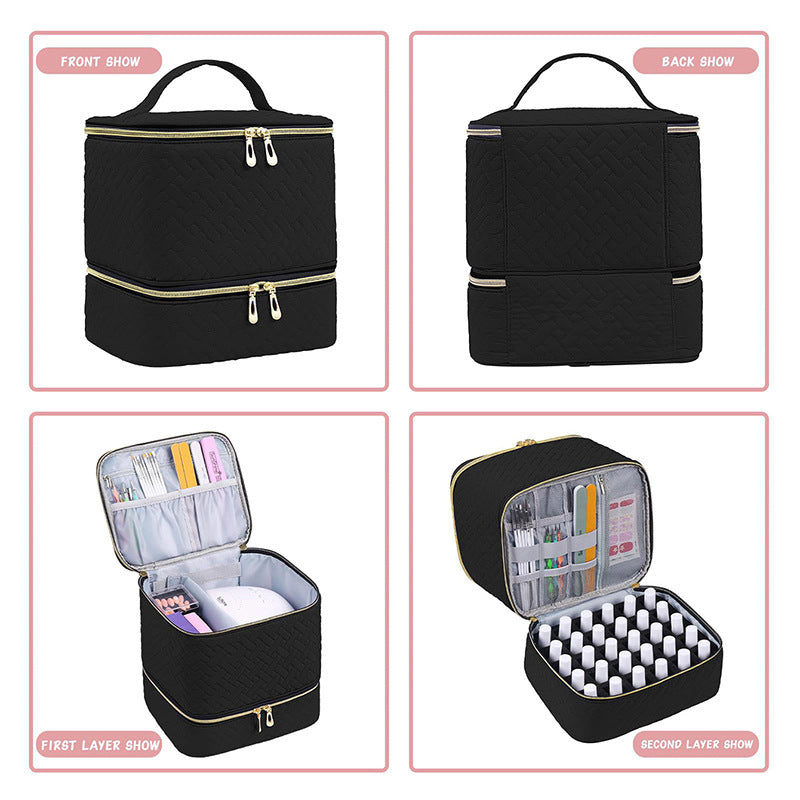 Cosmetic storage bag with multiple compartments Kalsten