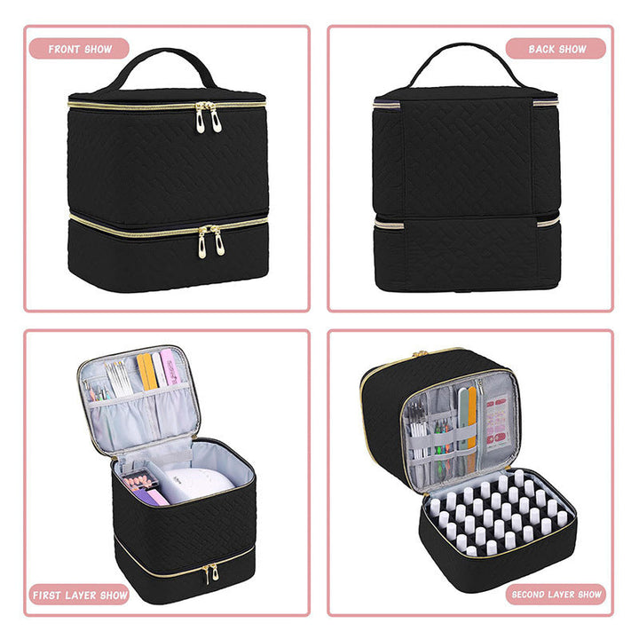 Cosmetic storage bag with multiple compartments Kalsten
