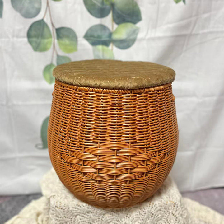 Women High-Quality Storage Basket with Padded Lid Kalsten