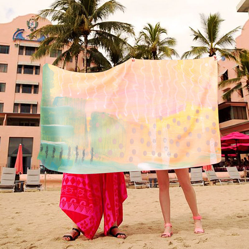 Beach blanket with creative art design Kalsten