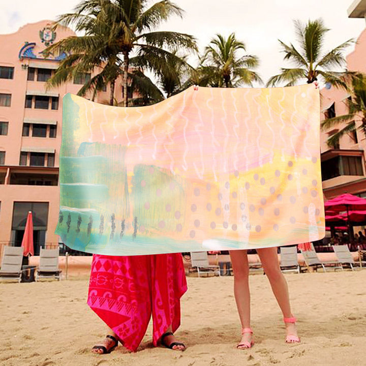 Beach blanket with creative art design Kalsten