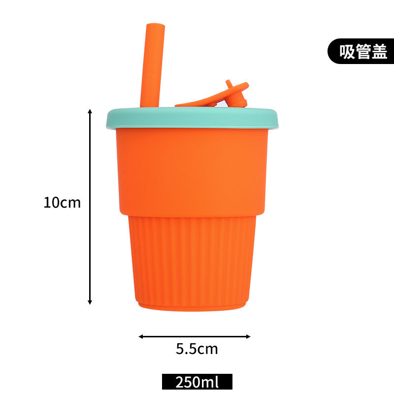 Women's Silicone Drinking Cup with Straw Kalsten
