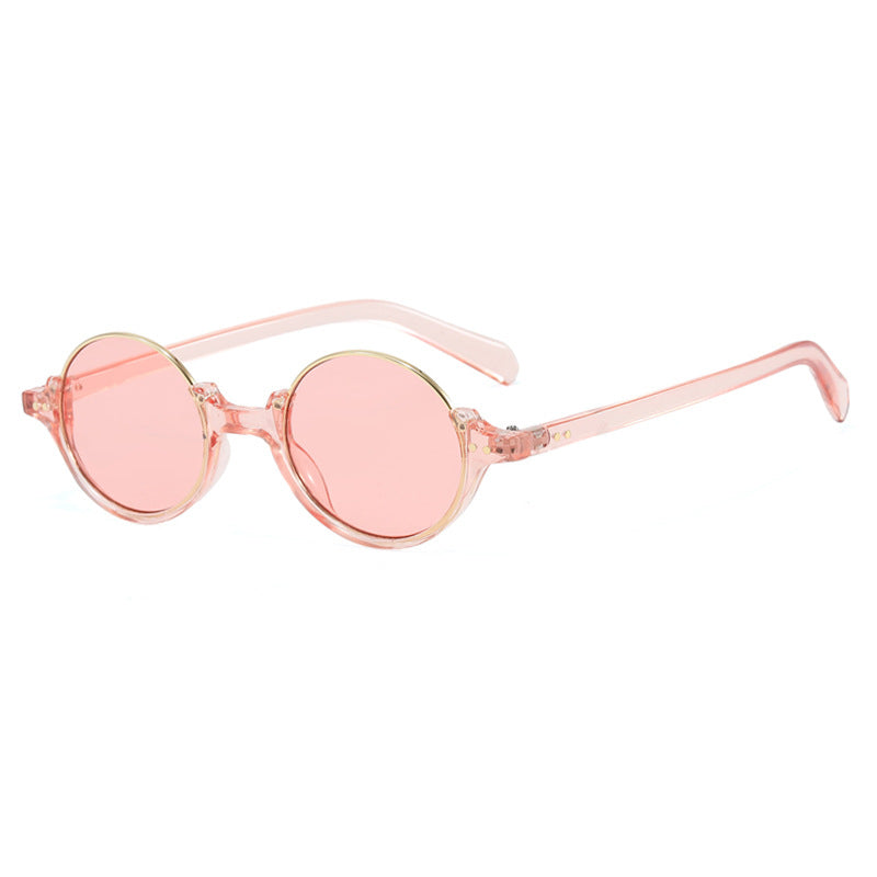Women's round sunglasses with elegant plastic frame Kalsten