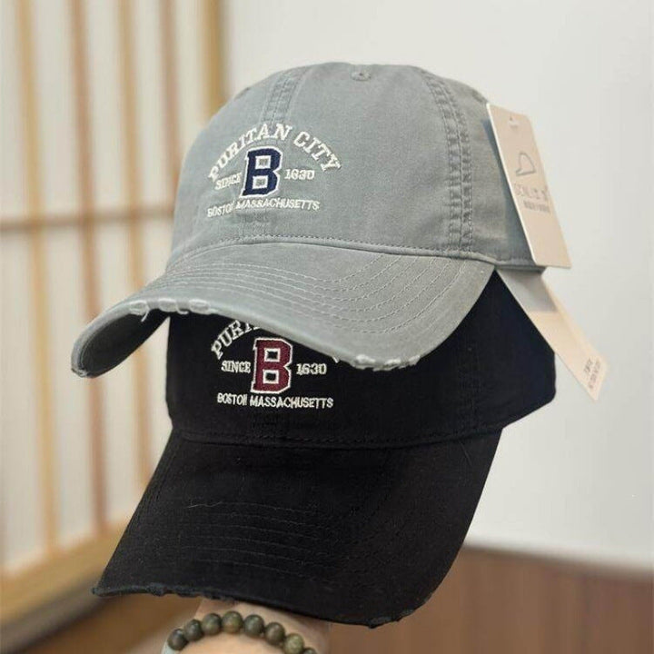 Women's Vintage Distressed Embroidered Baseball Cap Kalsten