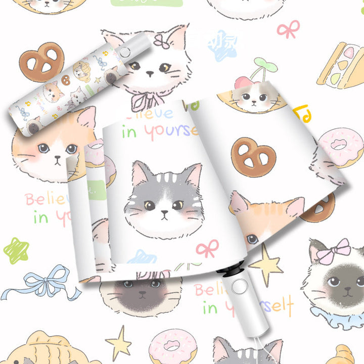 Women's umbrella with cute cat pattern Kalsten