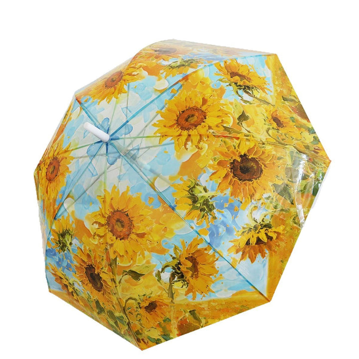 Women's collapsible umbrella with playful sunflower design Kalsten