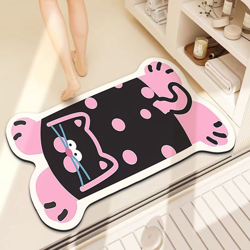 Playful Lion-Themed Bath Mat Kalsten
