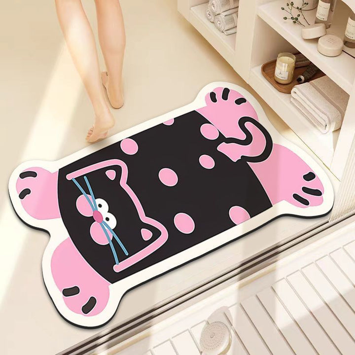 Playful Lion-Themed Bath Mat Kalsten
