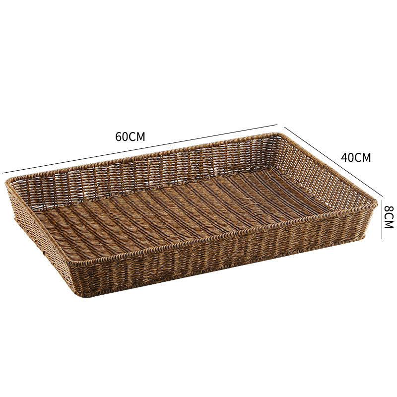 Handwoven Rectangular Storage Tray Kalsten