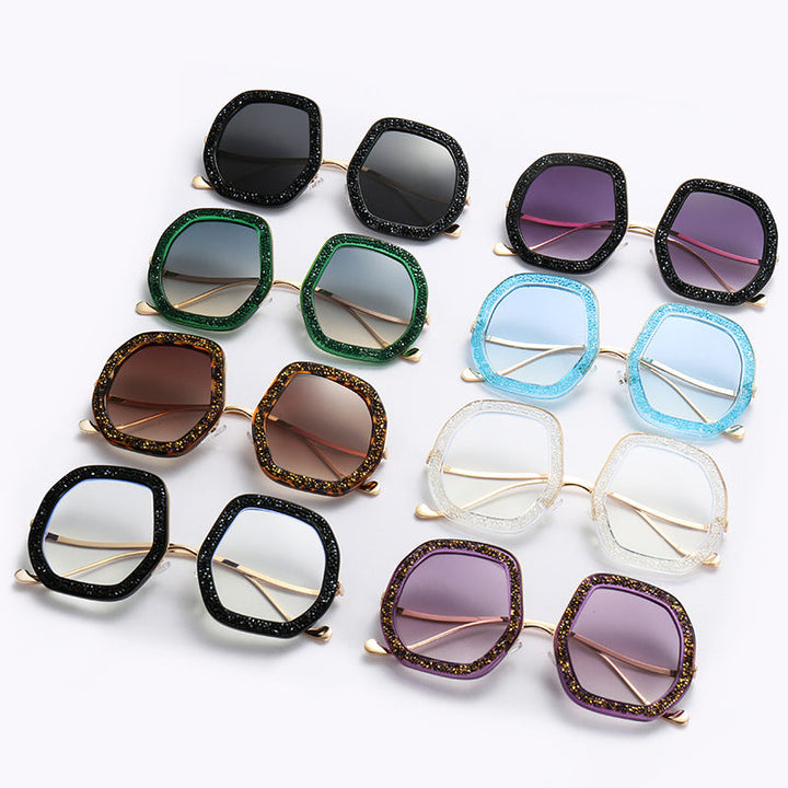 Ladies extravagant sunglasses with sparkling frame Kalsten