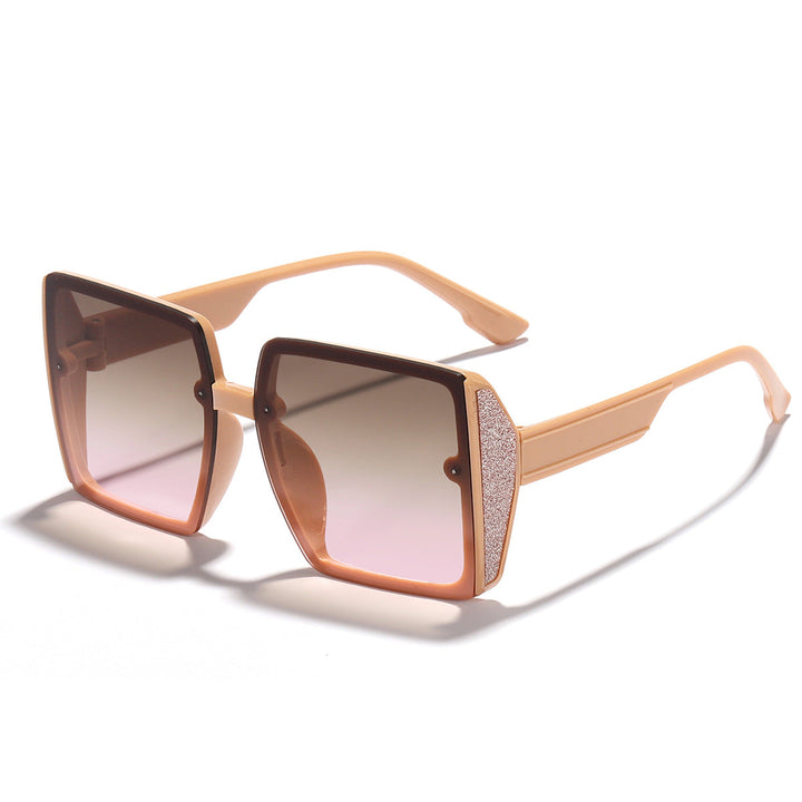 Women oversized sunglasses with shiny accent Kalsten