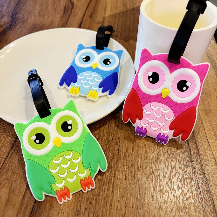 Owl-Shaped Travel Luggage Tag Kalsten