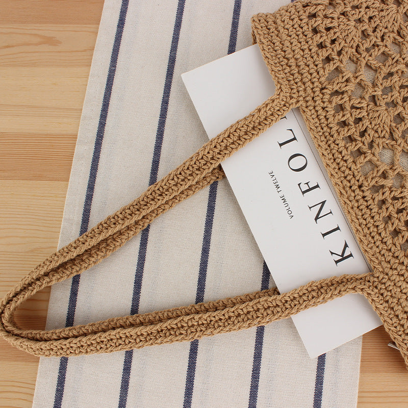 Macramé Beach Bag with Handwoven Design Kalsten