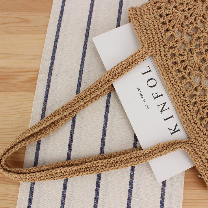 Macramé Beach Bag with Handwoven Design Kalsten