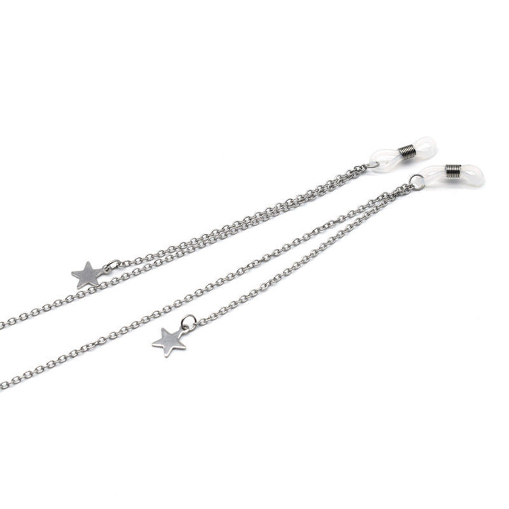 Star-Accented Chain Eyewear Holder Kalsten