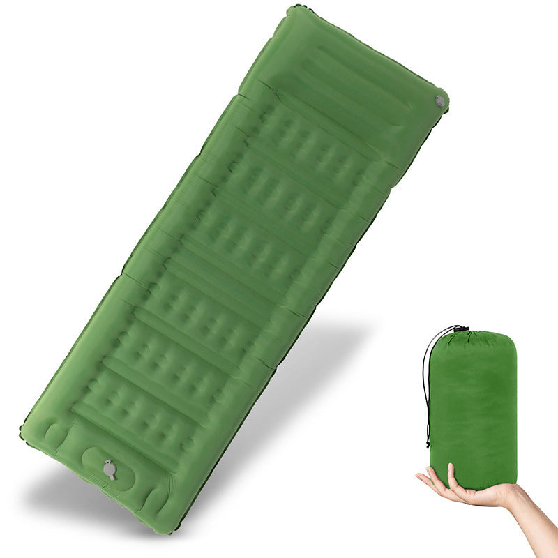 Inflatable sleeping mat with comfort and insulation mechanism Kalsten