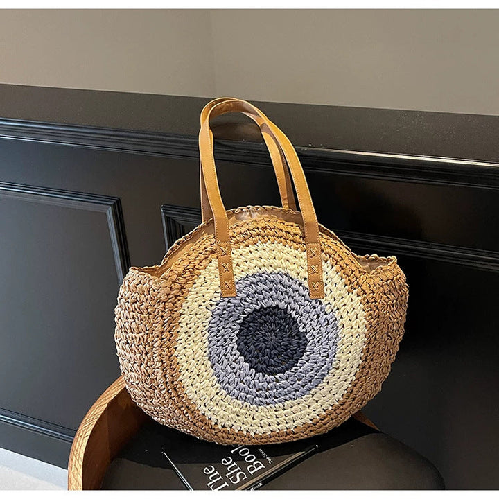 Hand-knotted basket bag with stylish design Kalsten