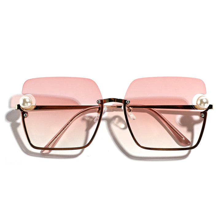 Women's square sunglasses with elegant transparent frame Kalsten