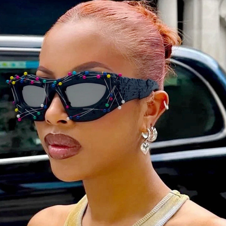 Ladies Creative Design Sunglasses with Innovative Accent Kalsten
