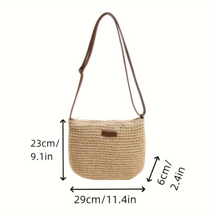 Handbag Made of High-Quality Macrame with Padded Shoulder Strap Kalsten