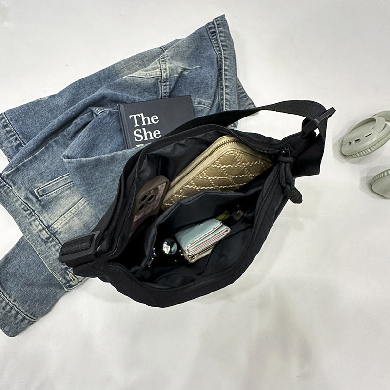 Casual shoulder bag with multifunctional zip pockets Kalsten