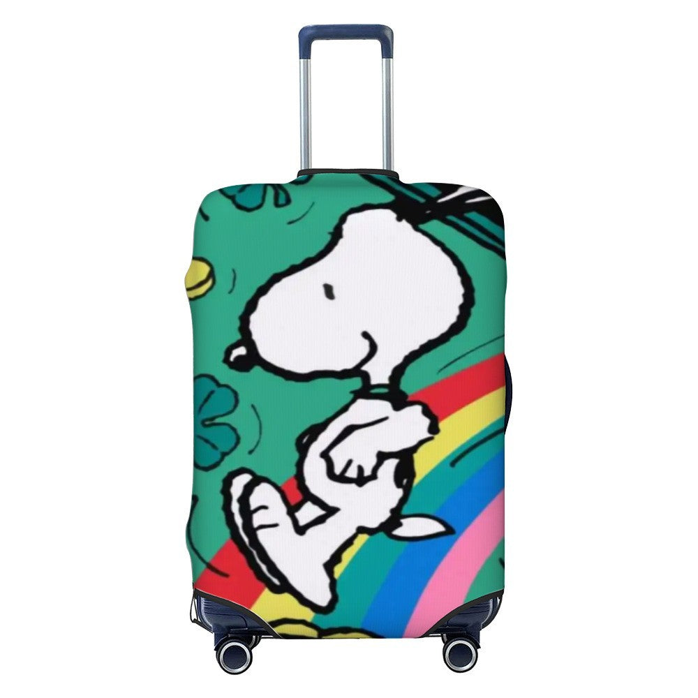 Unisex nano elastic suitcase cover with Snoopy comic motif, stretchy protective cover for trolley with four wheels Kalsten
