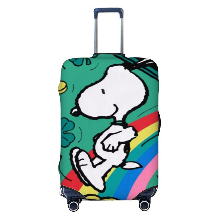 Unisex nano elastic suitcase cover with Snoopy comic motif, stretchy protective cover for trolley with four wheels Kalsten
