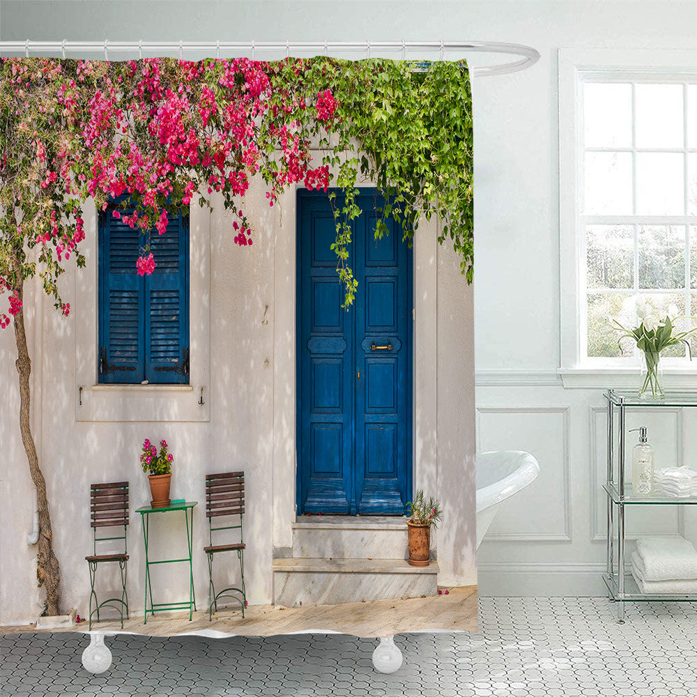 Floral Lane-Inspired Shower Curtain Kalsten