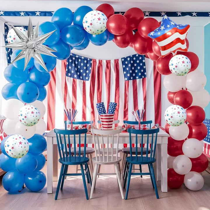 Unisex nan extra large balloon garland and column decor for outdoor parties with star foil accents Kalsten