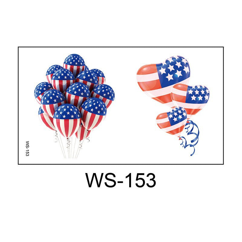 Unisex nano festive balloon decoration set with heart and round balloons in star stripe design helium suitable Kalsten
