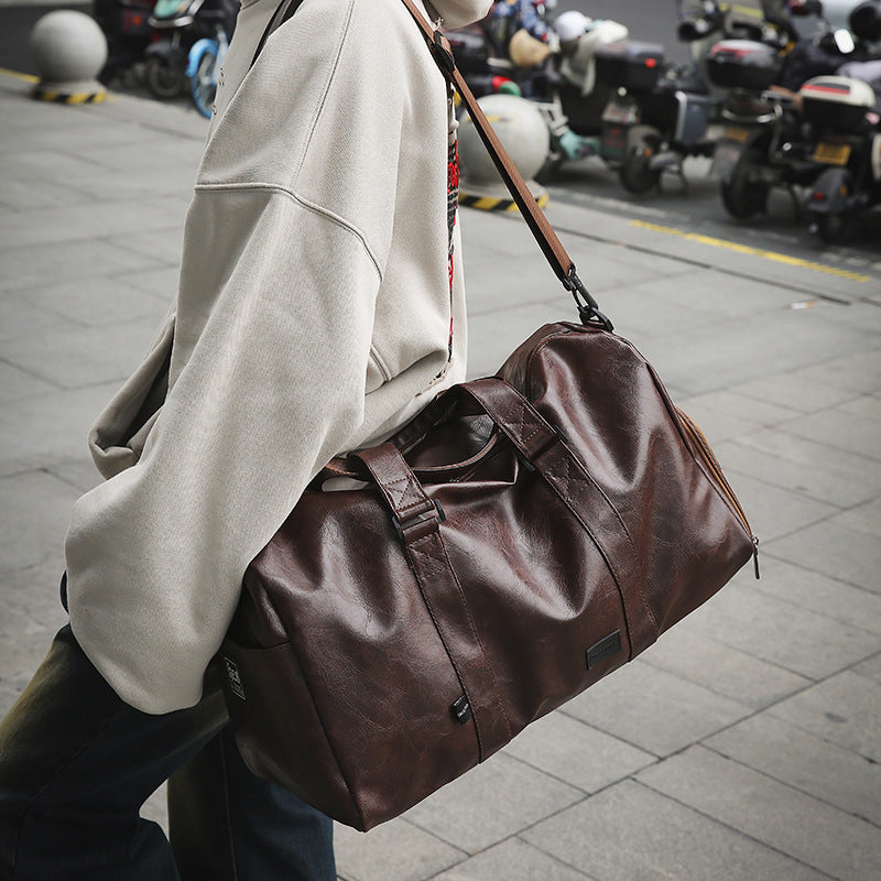 Multifunctional Sports and Travel Bag Made of Durable Synthetic Leather Kalsten