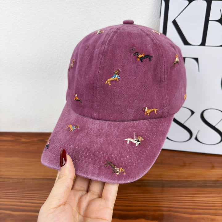 Unisex Embroidered Dog-Themed Baseball Cap Kalsten
