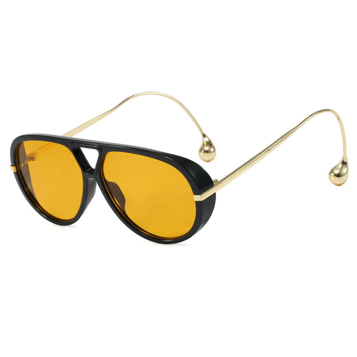 Women's stylish pilot sunglasses with luxurious metal frame Kalsten