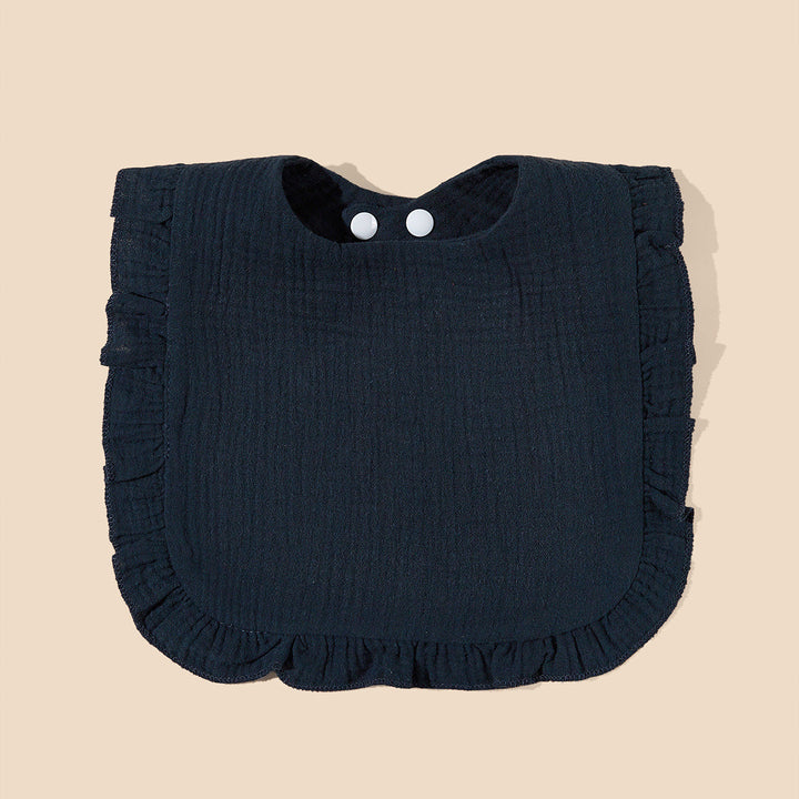Soft Ruffled Muslin Baby Bib kalsten