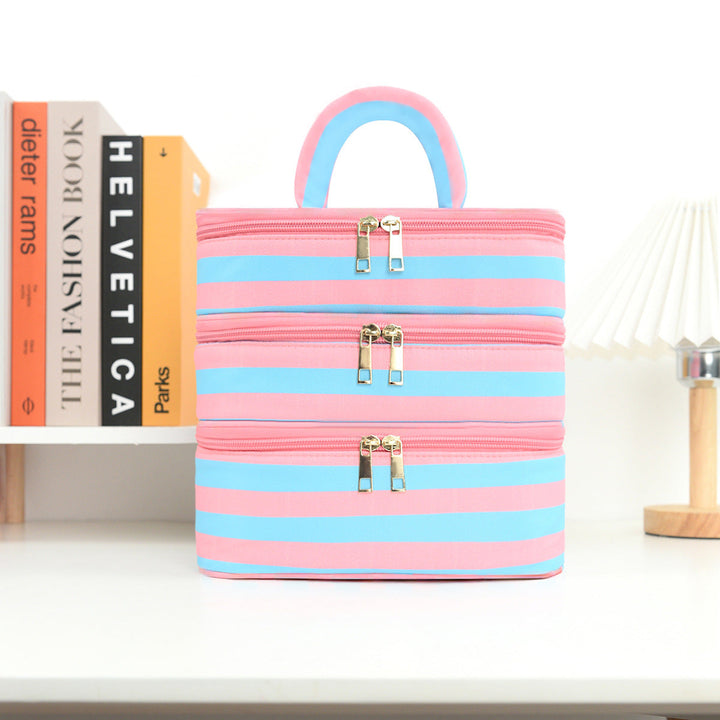 Stylish cosmetic organizer with multiple compartments Kalsten