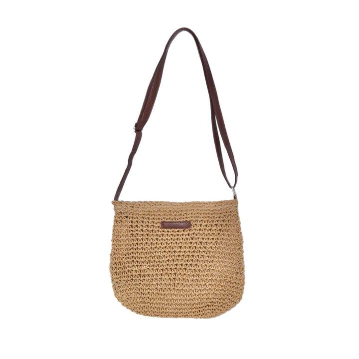 Handbag made of handcrafted natural material with adjustable shoulder strap Kalsten