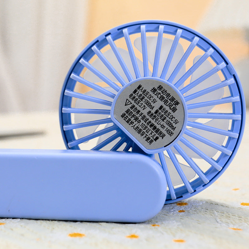 Women Portable Hand Fan with Integrated Handle and USB Connection Kalsten